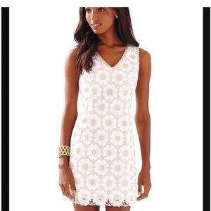 Lilly Pulitzer White Floral Dress